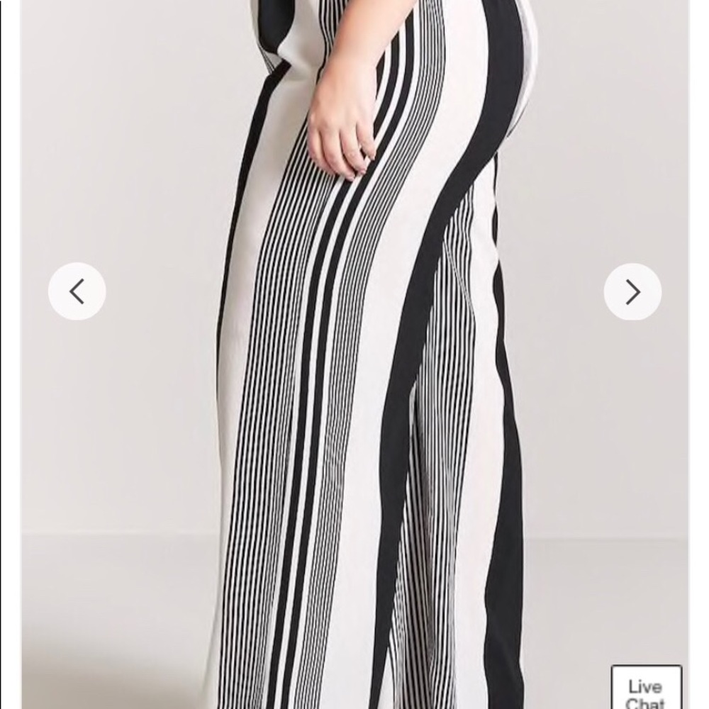 Black & White Stripe Pants